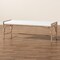 Bali & Pari Nasim Modern Bohemian Natural Seagrass and Metal Accent Bench 240-13450-ZORO - alternate 8